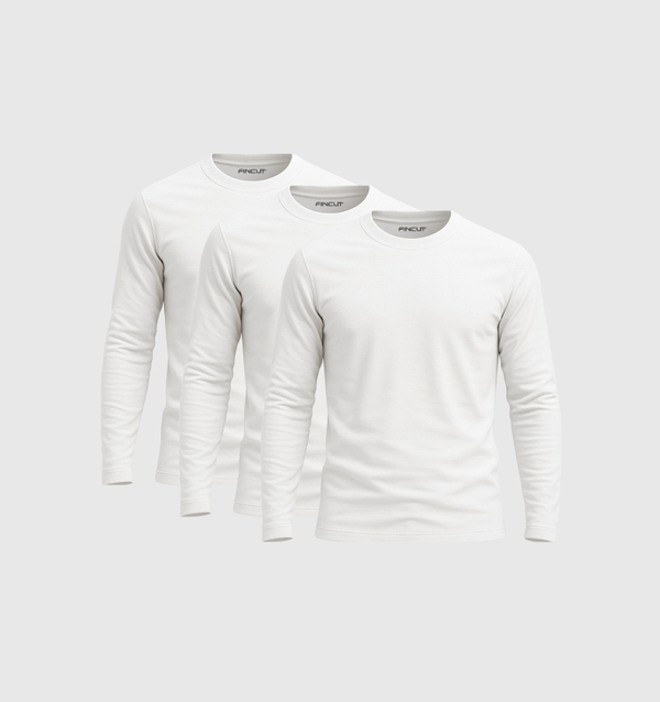 Pack de 3 Manches Longues - Blanc